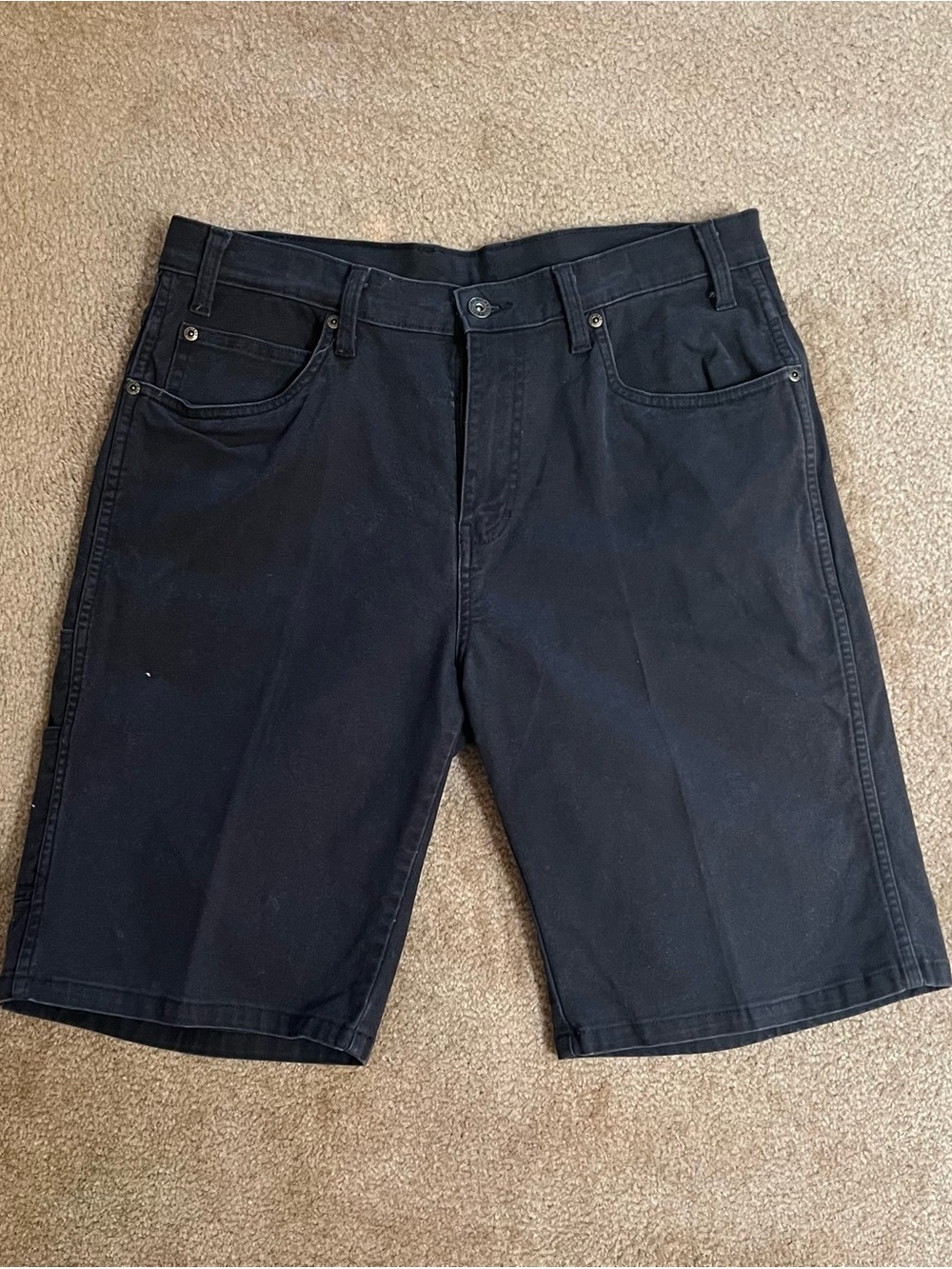 Dickies Black Flat Front Men's Shorts